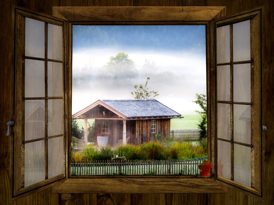Landscape fog window frames