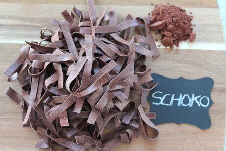 Chocolate noodles sweet