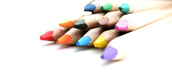 Colorful colour pencils color photo