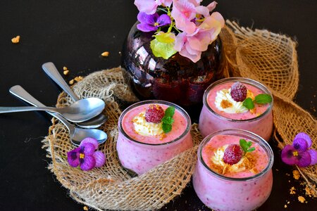 Cream sweet dish sweet