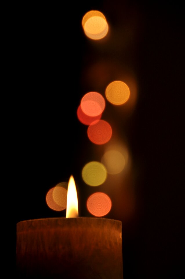 Dark black candle black candles