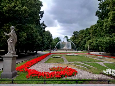 Saxon Garden, Warsaw, Poland in July 2019