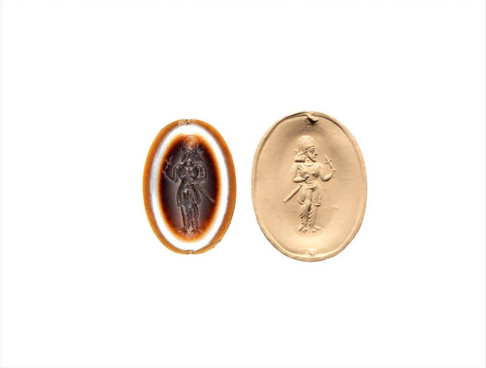 Sasanian stamp seal, Iran, 3rd-4th century CE