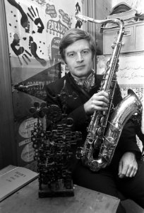 Saxofonist Hans Dulfer kreeg Wessel Ilckenprijs voor prestaties in de jazz in Pa, Bestanddeelnr 923-0671
