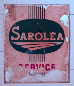 Saroléa srvice emaille reklamebord