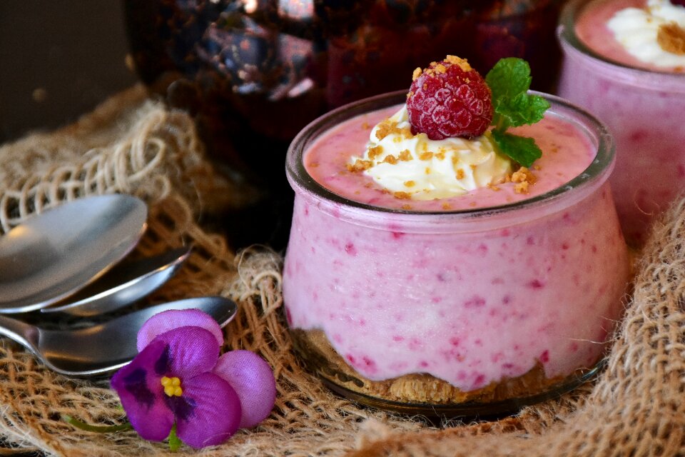 Cream sweet dish sweet
