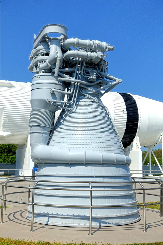 Saturn V F-1 engine - Kennedy Space Center - Cape Canaveral, Florida - DSC02491
