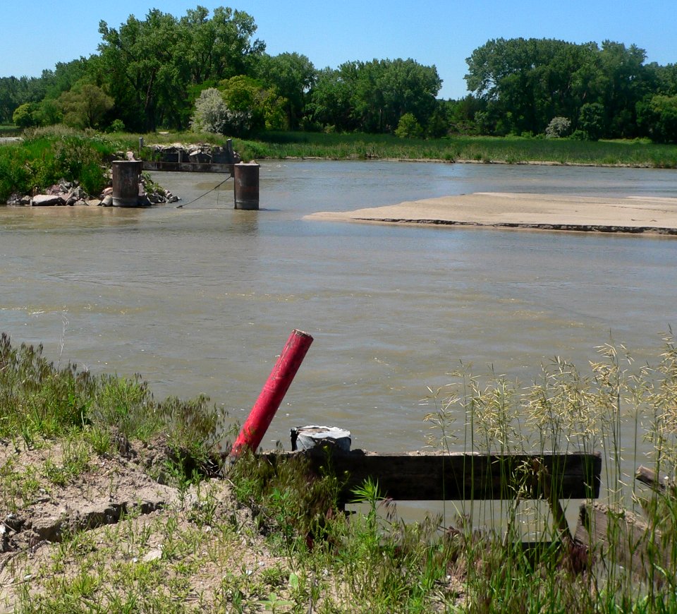 Sargent bridge remains from N bank 1