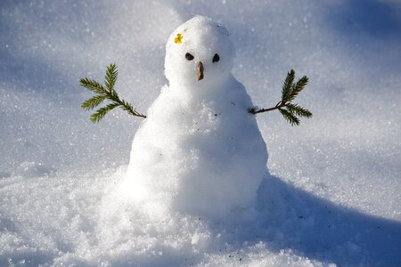 Snowman snow winter photo