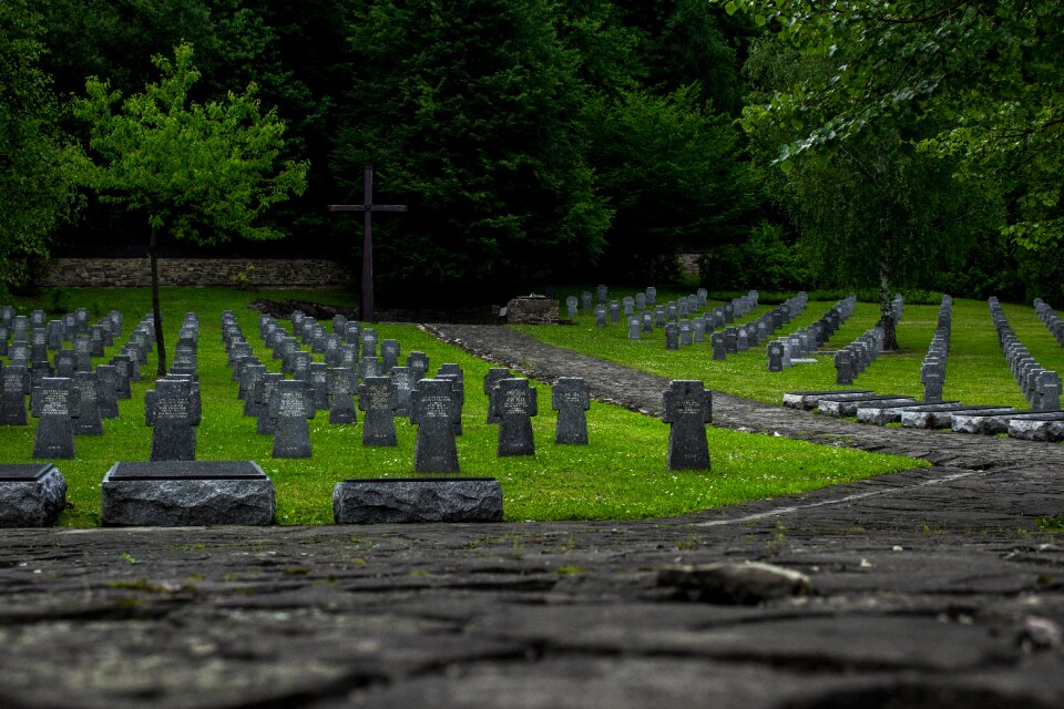 Tombstones the second world war german military cemetery