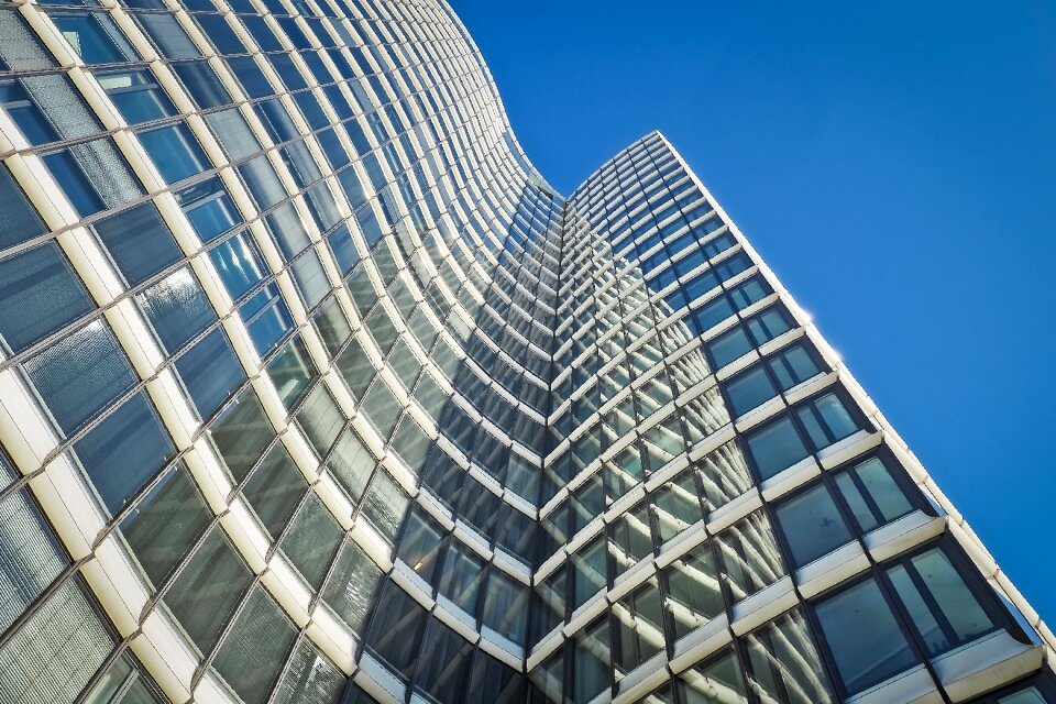 Modern facade sky photo