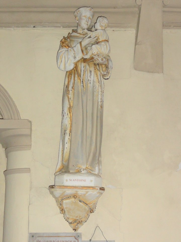 Sausseuzemare-en-Caux (Seine-Mar.) église, statue 03 Saint Antoine de Padoue