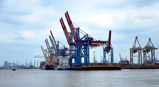 Hamburg site harbour cranes