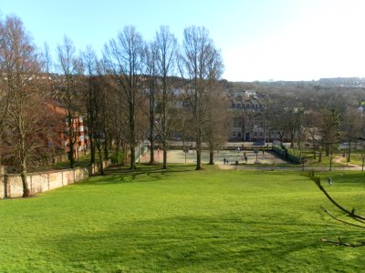 Saunders Park from Saunders Park View, Brighton (February 2014)