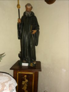 Sausseuzemare-en-Caux (Seine-Mar.) église, statue 01 Saint Benoît