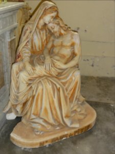 Sausseuzemare-en-Caux (Seine-Mar.) église, statue 14 Notre dame de Pitié