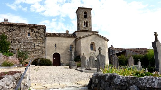 Sauveplantade - vue depuis l'entrée du cimetière