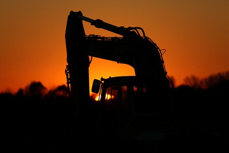 Sunset site construction work