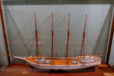 Savannah, Frederick W. Snow, American cargo schooner, built at Kennebunk ME, 1901 - Addison Gallery of American Art - Phillips Academy Andover - Andover, Massachusetts - DSC05303