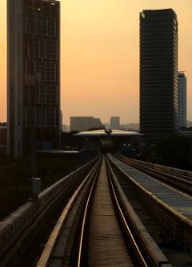SBK Line Taman Tun Dr Ismail Station Evening View from tracks 2