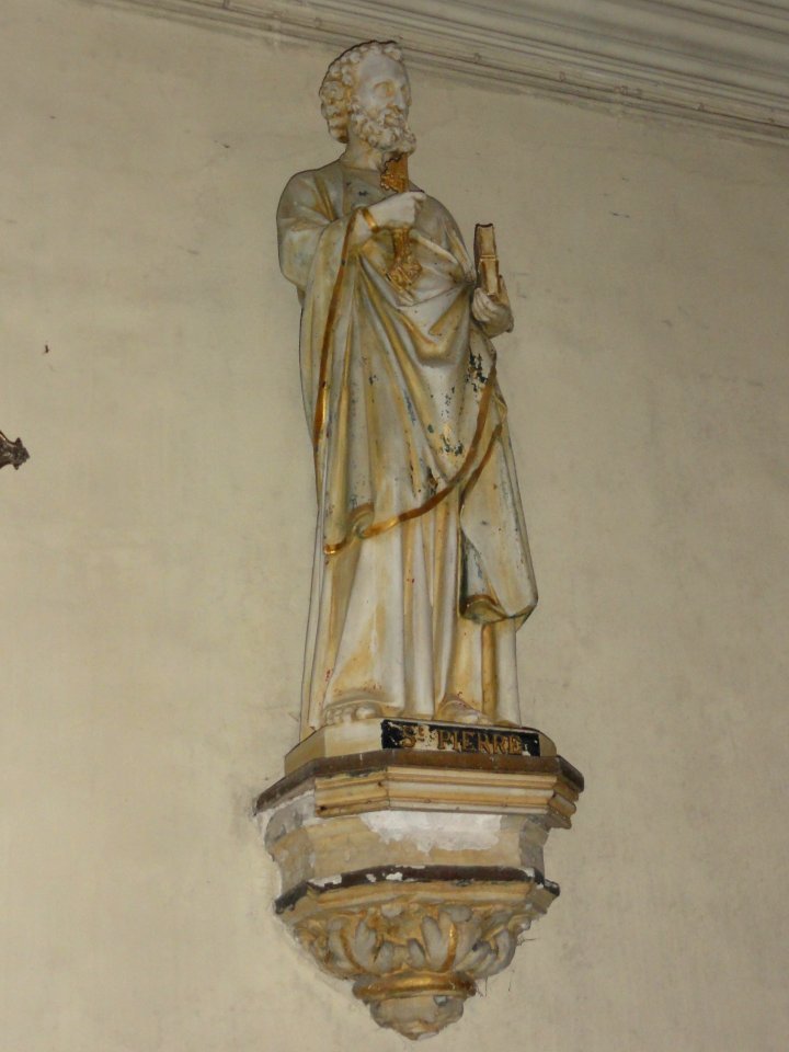 Sausseuzemare-en-Caux (Seine-Mar.) église, statue 05 Saint Pierre