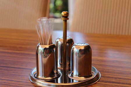 Pepper toothpicks table photo