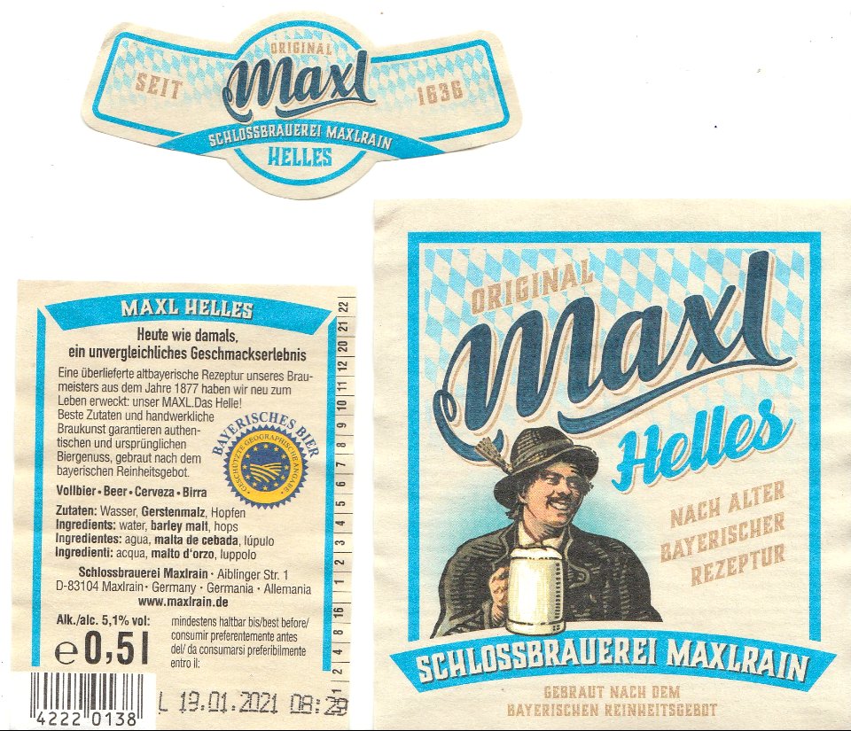 Schlossbeauerei Maxlrain - Maxl Helles