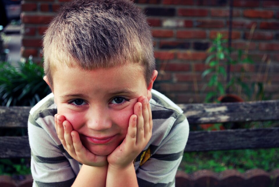 School thinking waiting