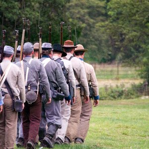 Living history historical fight