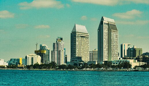 Skyline skyscraper buildings
