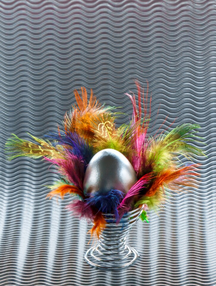 Color feather spring metal
