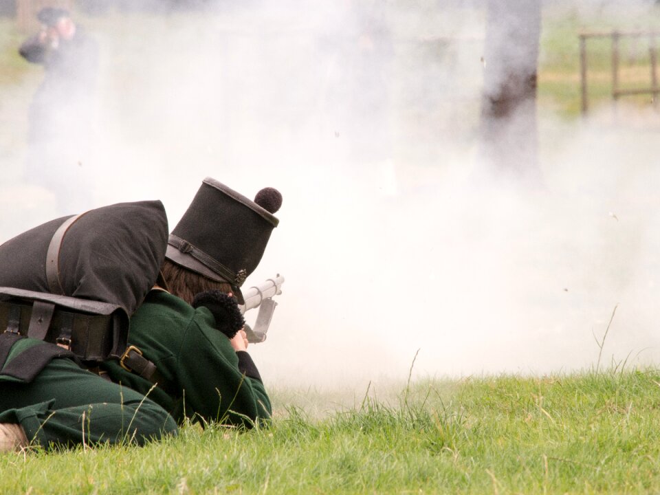 Living history historical fight