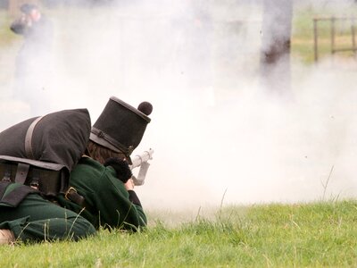 Living history historical fight photo