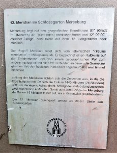 SchlossgartenMerseburg 12.Meridian-Info