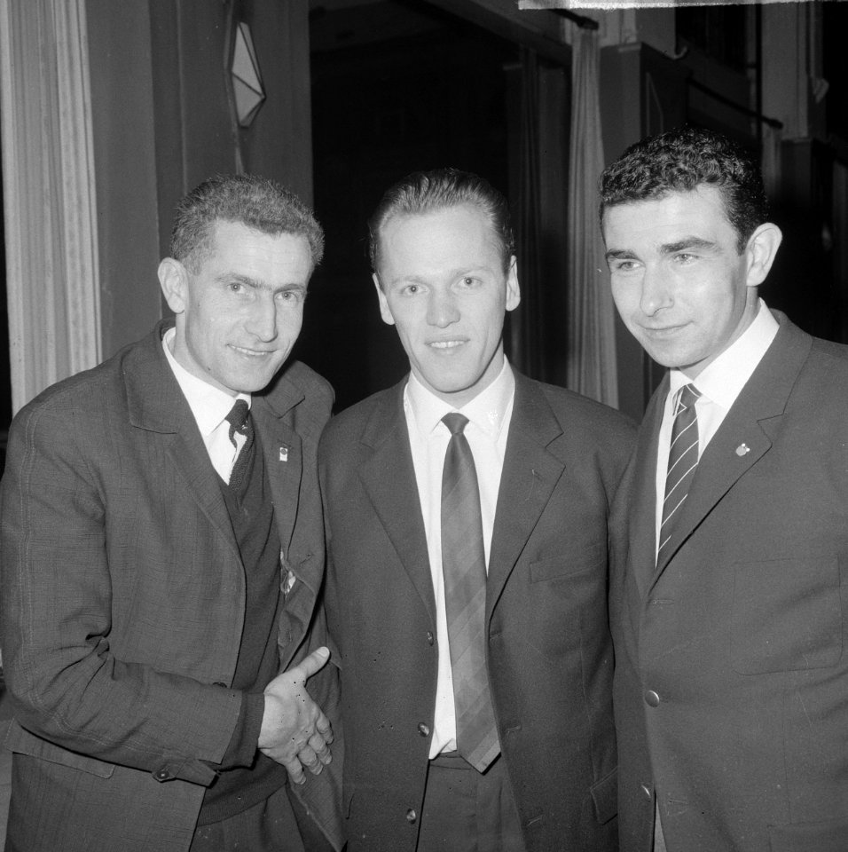 Scholten kampioen van Nederland 1965 kader 712 te Gronin v.l.n.r. Wijnen, Vulti, Bestanddeelnr 917-3684