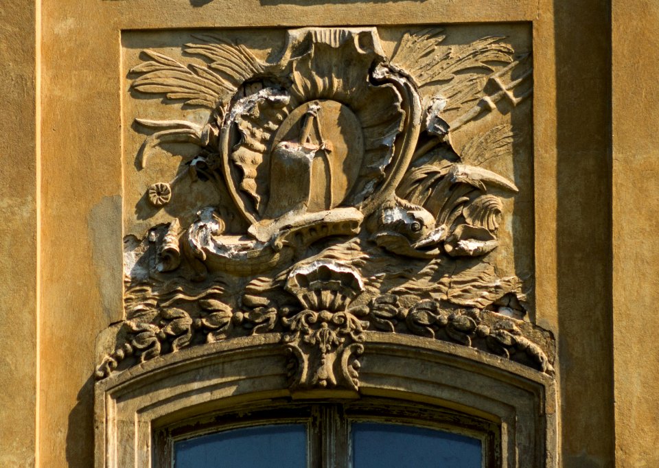 Schloss Uhyst Fensterverzierung