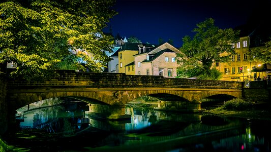 Old bridge river houses
