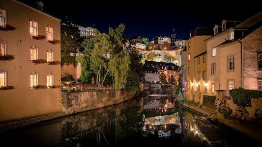 Historically luxembourg night photograph