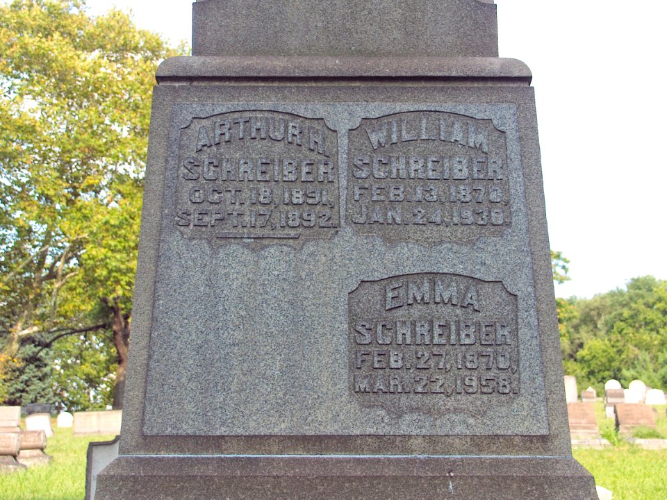 Schreiber Obelisk, Minersville Cemetery, 2015-08-17, 05