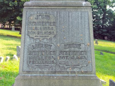 Schreiber Obelisk, Minersville Cemetery, 2015-08-17, 02