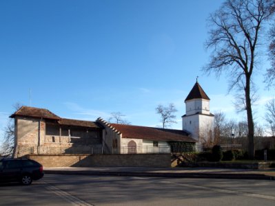 Schongau Stadtmauerteil mit Kasselturm Lechtor