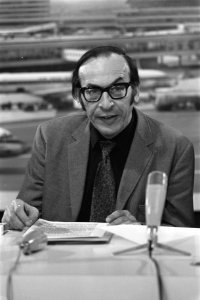 Schrijvers, persconferenties, Emanuel Litvinoff, Bestanddeelnr 923-4501