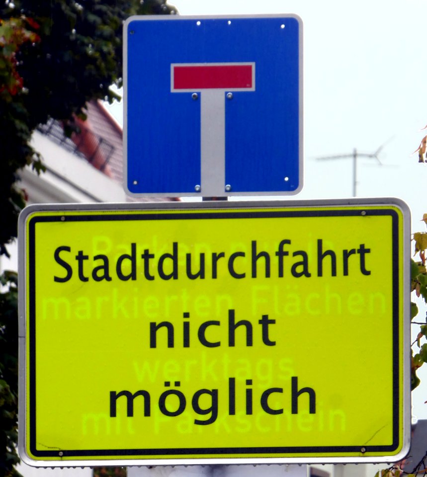 Schrobenhausen, Stadtdurchfahrt nicht möglich, 1
