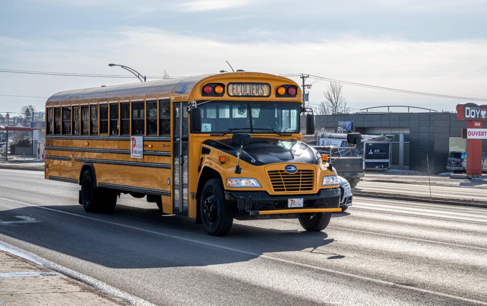 School bus in Quebec City