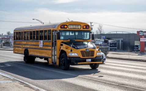 School bus in Quebec City