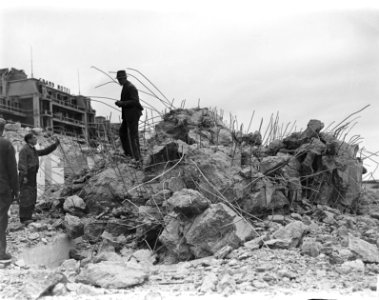 Scheveningen, het slopen van de bunkers en versperringen, Bestanddeelnr 900-9443
