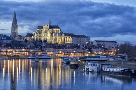 Yonne burgundy city photo