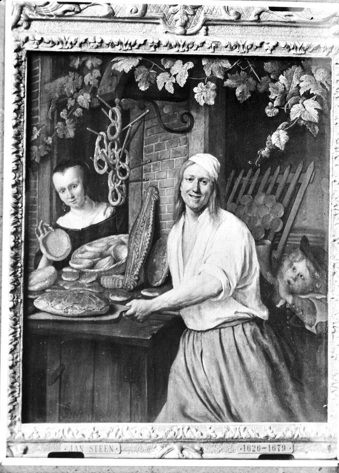 Schilderij Duivekater (J. Steen), Bestanddeelnr 901-2381