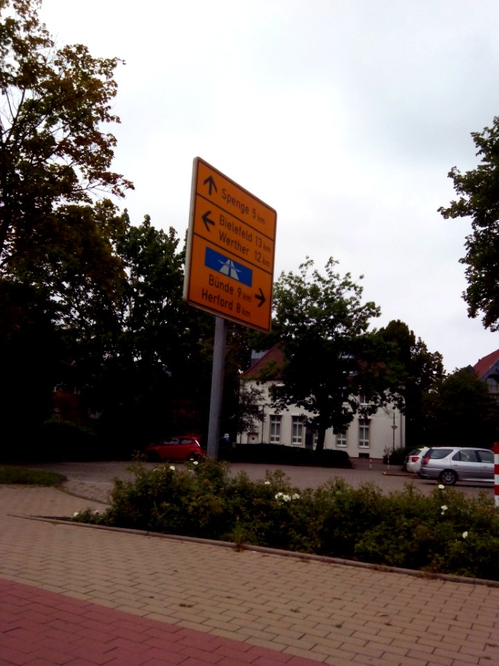 Schild in Enger 08.08.2015