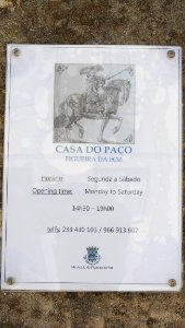 Schild Casa do Paço